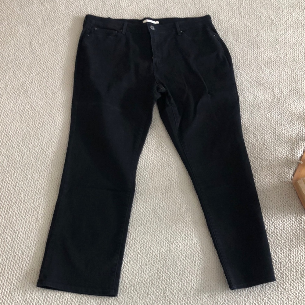 Levi’s 505 straight black jeans